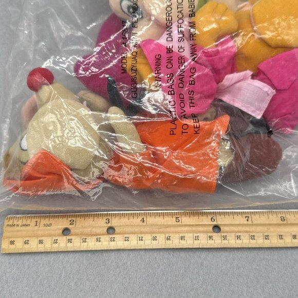 Cinderella Mice Gus Suzy Jaq Disney Store Bean Bag 8" Stuffed Toy Set of 3 - Picture 7 of 7